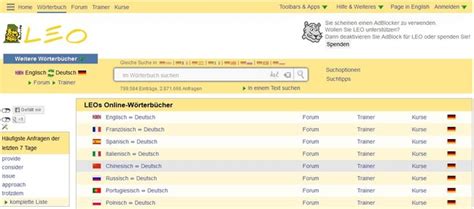 dict leo|englisch deutsch